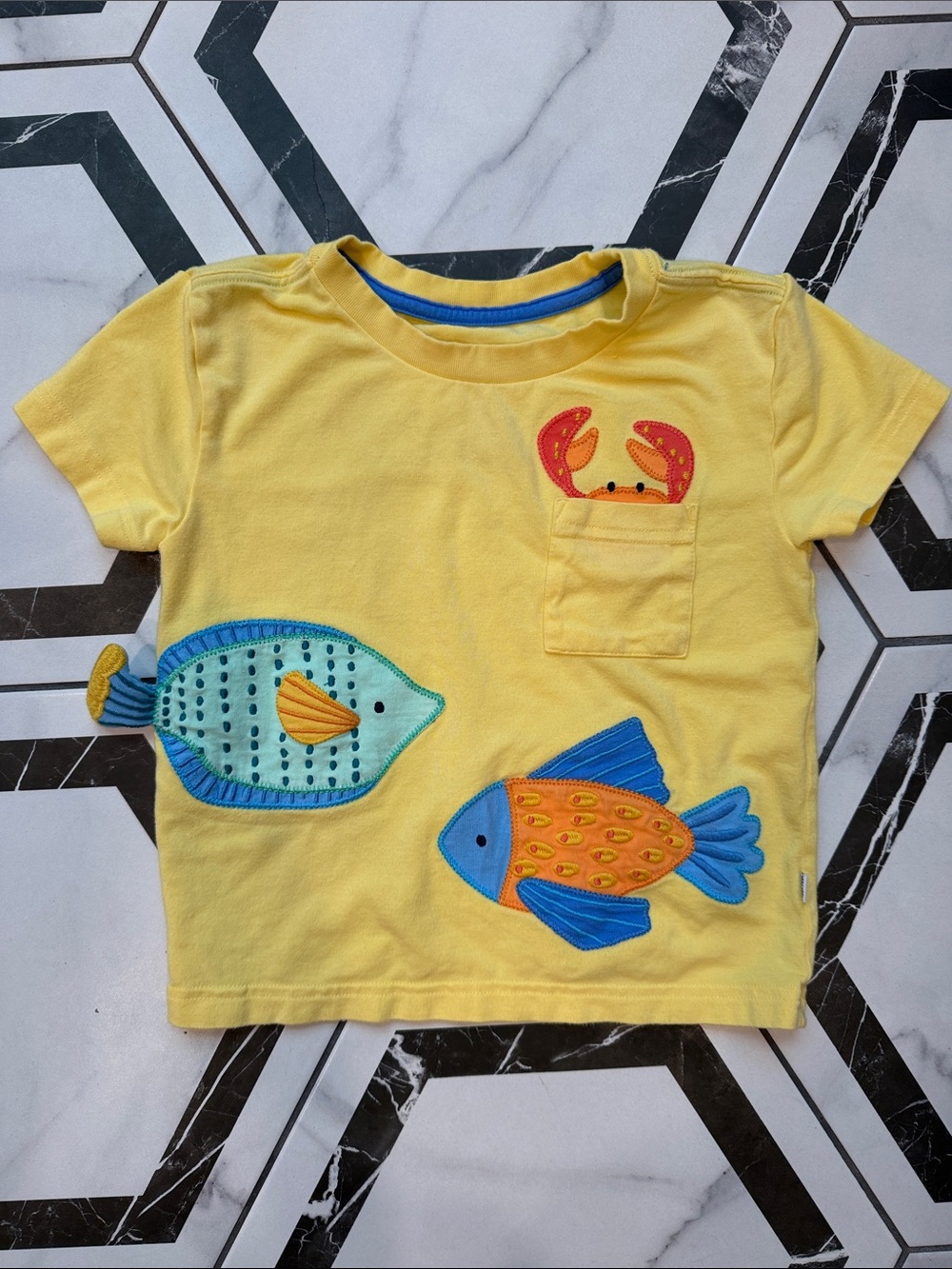 Little Sleepies Ocean Animals Pocket Tee